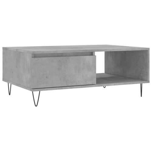 Stolić za kavu boja betona 90 x 60 x 35 cm konstruirano drvo - Beton siva 1 Cijena
