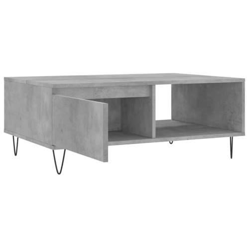 Stolić za kavu boja betona 90 x 60 x 35 cm konstruirano drvo - Beton siva 1 Cijena