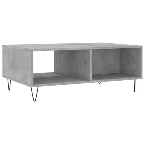Stolić za kavu boja betona 90 x 60 x 35 cm konstruirano drvo - Beton siva 1 Cijena