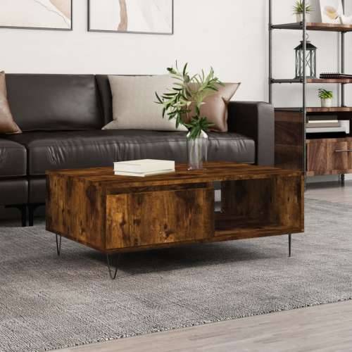 Stolić za kavu boja hrasta 90 x 60 x 35 cm konstruirano drvo - Dimljeni hrast 1 Cijena