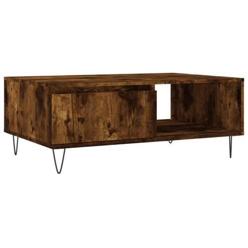 Stolić za kavu boja hrasta 90 x 60 x 35 cm konstruirano drvo - Dimljeni hrast 1 Cijena
