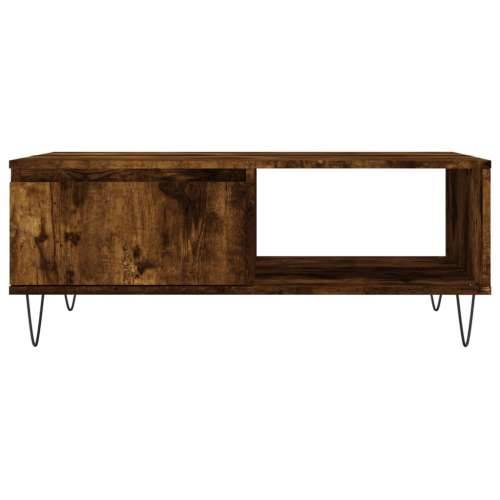 Stolić za kavu boja hrasta 90 x 60 x 35 cm konstruirano drvo - Dimljeni hrast 1 Cijena