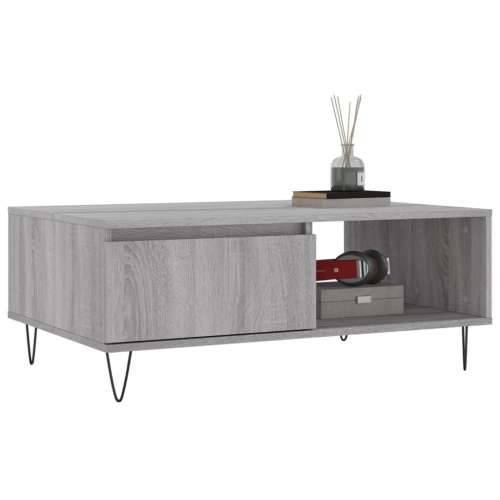 Stolić za kavu siva boja hrasta 90x60x35 cm konstruirano drvo - Sivi hrast sonoma 1 Cijena