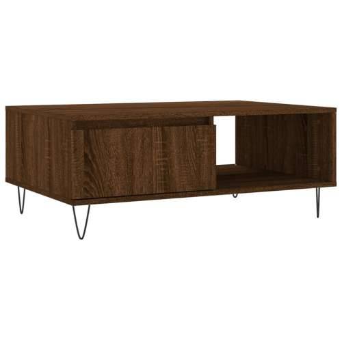Stolić za kavu smeđa boja hrasta 90x60x35 cm konstruirano drvo - Smeđi hrast 1 Cijena