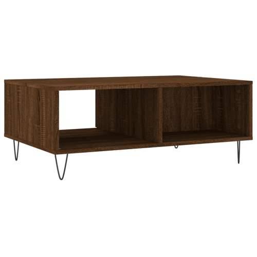 Stolić za kavu smeđa boja hrasta 90x60x35 cm konstruirano drvo - Smeđi hrast 1 Cijena