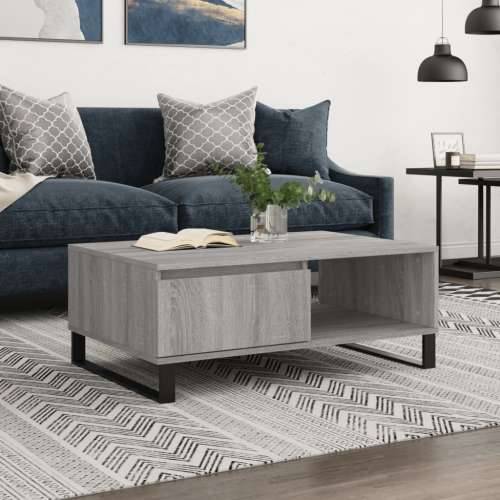 Stolić za kavu siva boja hrasta 90x60x35 cm konstruirano drvo - Sivi hrast sonoma 1 Cijena
