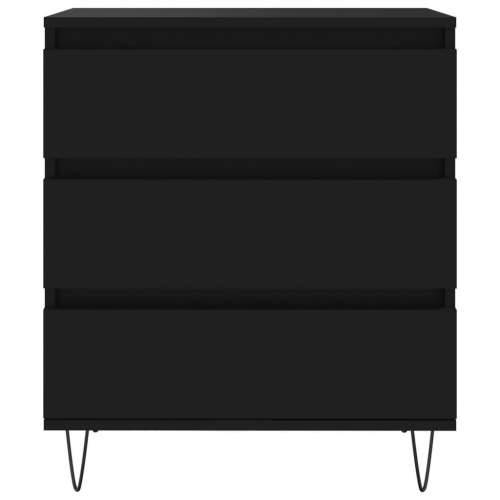 Komoda crna 60 x 35 x 70 cm od konstruiranog drva - Crna 1 Cijena