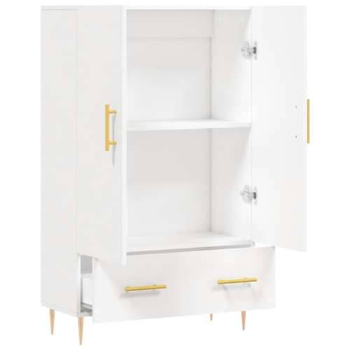 Visoka komoda bijela 69,5 x 31 x 115 cm od konstruiranog drva - Bijela 1 Cijena