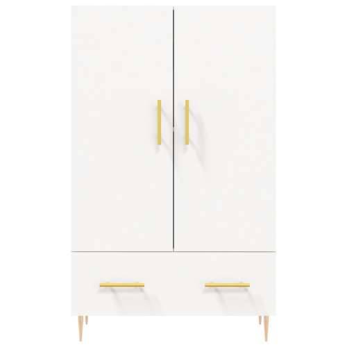 Visoka komoda bijela 69,5 x 31 x 115 cm od konstruiranog drva - Bijela 1 Cijena