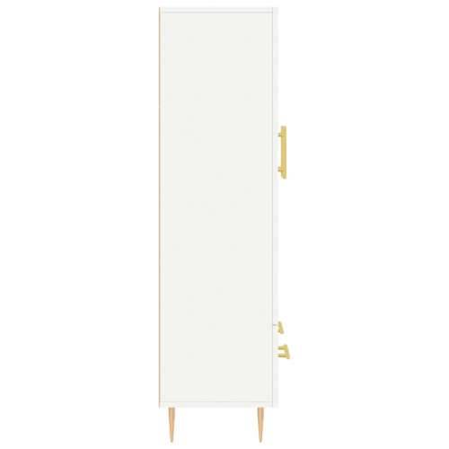 Visoka komoda bijela 69,5 x 31 x 115 cm od konstruiranog drva - Bijela 1 Cijena