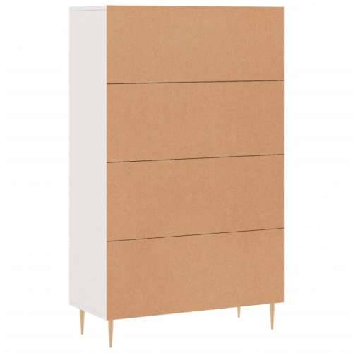 Visoka komoda bijela 69,5 x 31 x 115 cm od konstruiranog drva - Bijela 1 Cijena