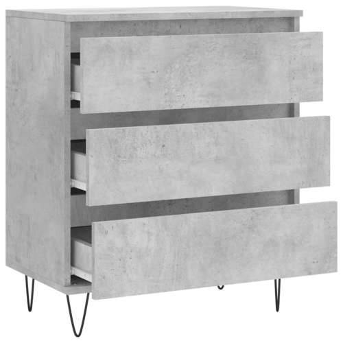 Komoda siva boja betona 60x35x70 cm od konstruiranog drva - Beton siva 1 Cijena