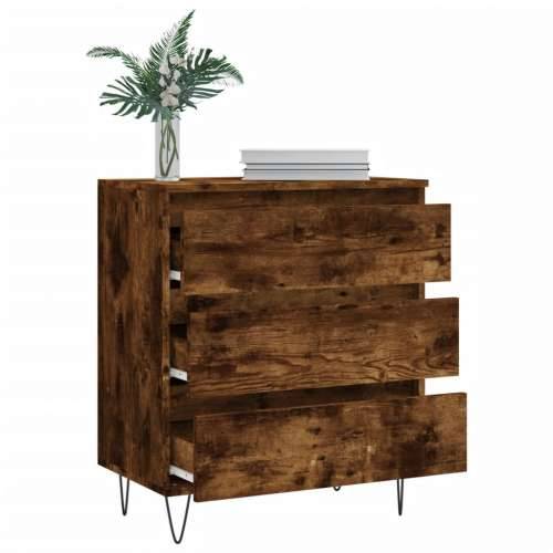 Komoda boja dimljenog hrasta 60 x 35 x 70 cm konstruirano drvo - Dimljeni hrast 1 Cijena