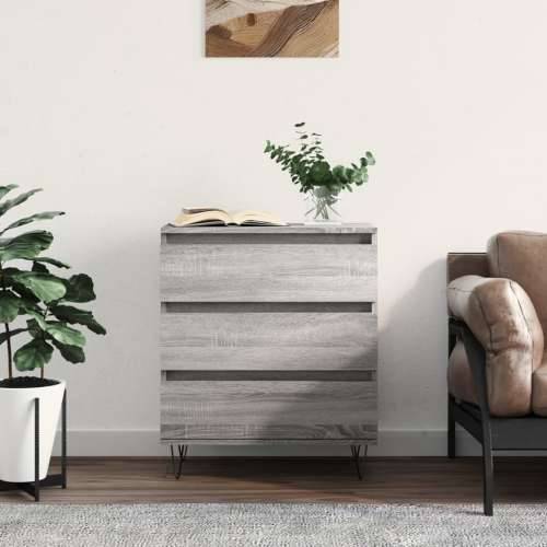 Komoda sivog hrasta sonome 60x35x70 cm od konstruiranog drva - Sivi hrast sonoma 1 Cijena