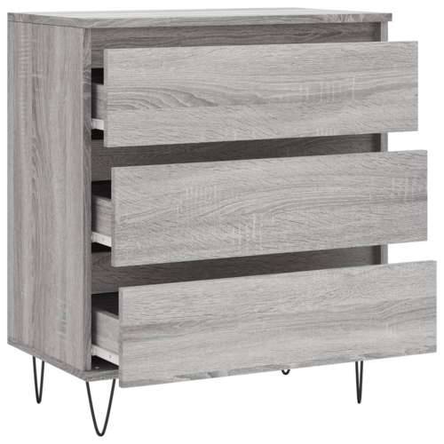 Komoda sivog hrasta sonome 60x35x70 cm od konstruiranog drva - Sivi hrast sonoma 1 Cijena