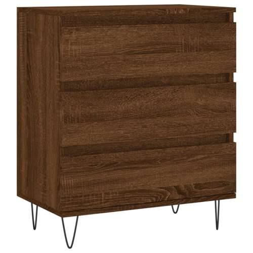 Komoda boja smeđeg hrasta 60 x 35 x 70 cm konstruirano drvo - Smeđi hrast 1 Cijena