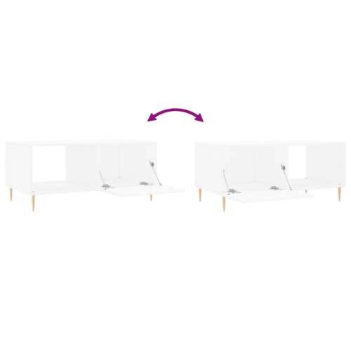 Stolić za kavu bijeli 90 x 50 x 40 cm od konstruiranog drva - Bijela 1 Cijena