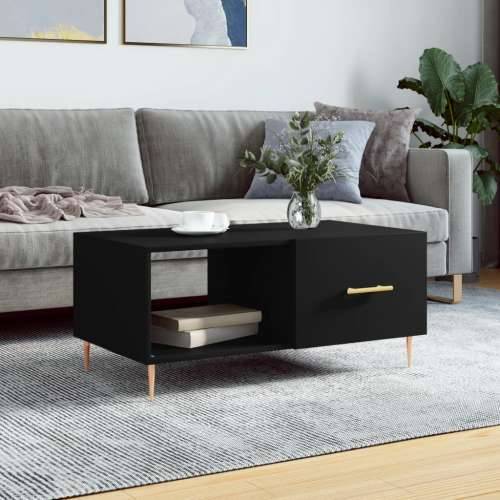 Stolić za kavu crni 90x50x40 cm od konstruiranog drva - Crna 1 Cijena
