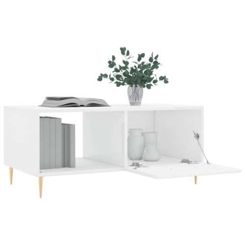 Stolić za kavu sjajni bijeli 90 x 50 x 40 cm konstruirano drvo - Visoko sjajno bijela 1 Cijena