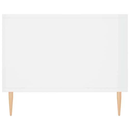 Stolić za kavu sjajni bijeli 90 x 50 x 40 cm konstruirano drvo - Visoko sjajno bijela 1 Cijena