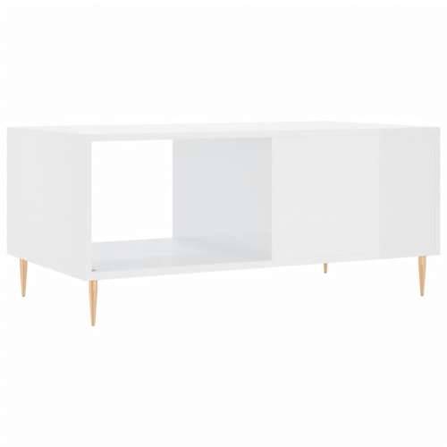Stolić za kavu sjajni bijeli 90 x 50 x 40 cm konstruirano drvo - Visoko sjajno bijela 1 Cijena