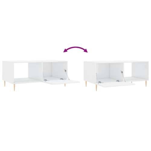 Stolić za kavu sjajni bijeli 90 x 50 x 40 cm konstruirano drvo - Visoko sjajno bijela 1 Cijena