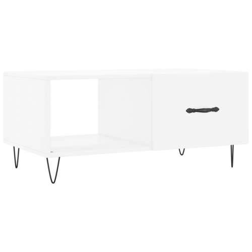 Stolić za kavu bijeli 90 x 50 x 40 cm od konstruiranog drva - Bijela 1 Cijena