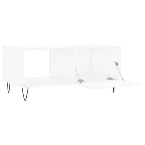 Stolić za kavu bijeli 90 x 50 x 40 cm od konstruiranog drva - Bijela 1 Cijena