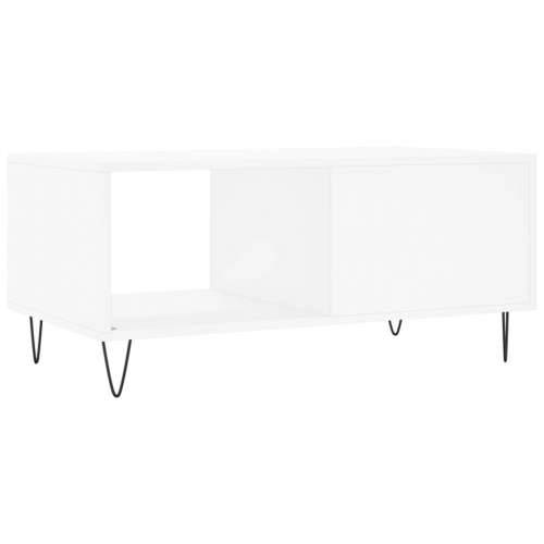 Stolić za kavu bijeli 90 x 50 x 40 cm od konstruiranog drva - Bijela 1 Cijena