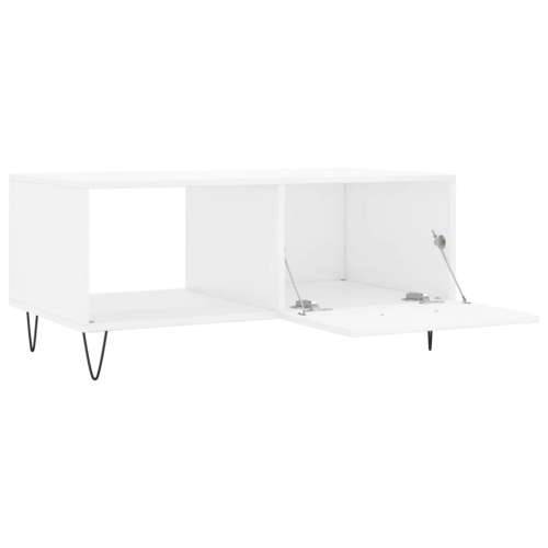 Stolić za kavu sjajni bijeli 90 x 50 x 40 cm konstruirano drvo - Visoko sjajno bijela 1 Cijena