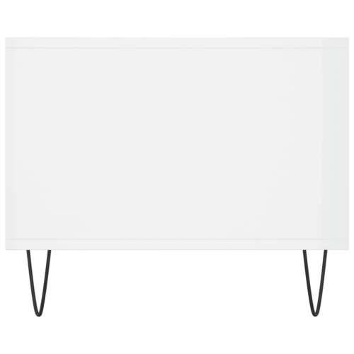 Stolić za kavu sjajni bijeli 90 x 50 x 40 cm konstruirano drvo - Visoko sjajno bijela 1 Cijena