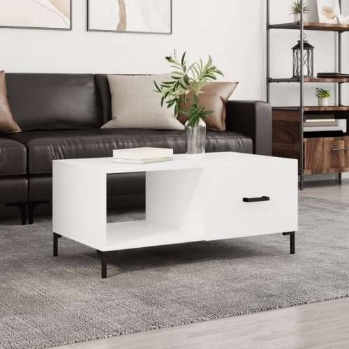 Stolić za kavu bijeli 90 x 50 x 40 cm od konstruiranog drva - Bijela 1 Cijena
