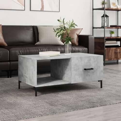 Stolić za kavu boja betona 90 x 50 x 40 cm konstruirano drvo - Beton siva 1 Cijena
