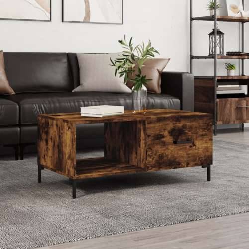Stolić za kavu boja hrasta 90x50x40 cm konstruirano drvo - Dimljeni hrast 1 Cijena
