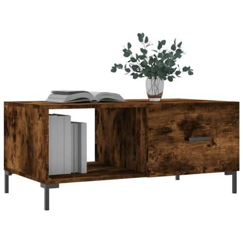 Stolić za kavu boja hrasta 90x50x40 cm konstruirano drvo - Dimljeni hrast 1 Cijena