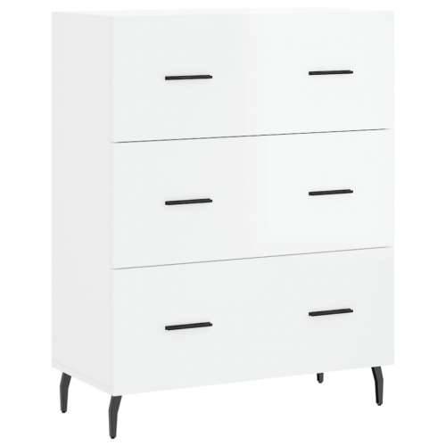 Komoda sjajna bijela 69,5x34x90 cm od konstruiranog drva - Visoko sjajno bijela 1 Cijena