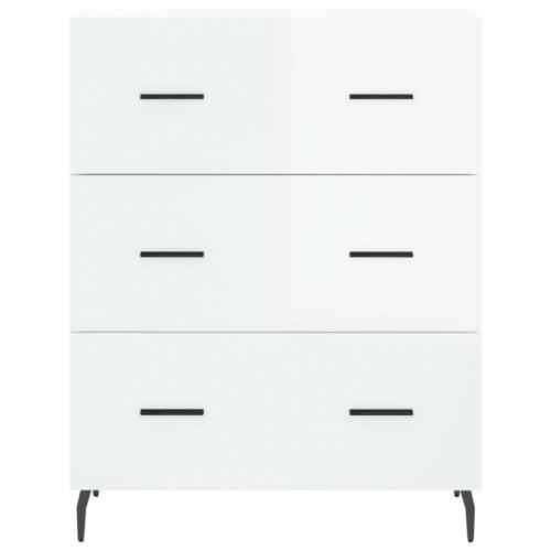 Komoda sjajna bijela 69,5x34x90 cm od konstruiranog drva - Visoko sjajno bijela 1 Cijena