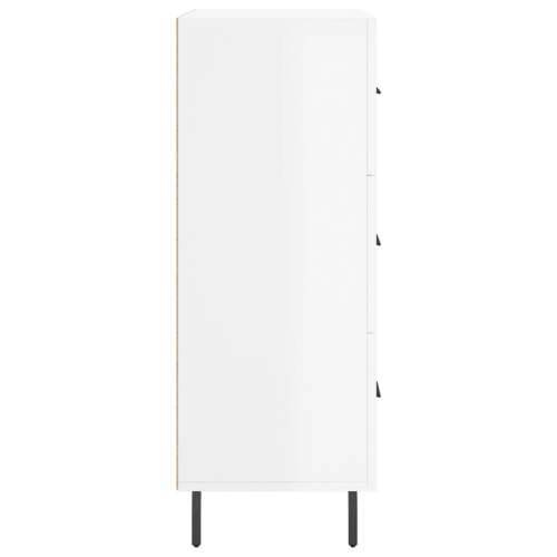 Komoda sjajna bijela 69,5x34x90 cm od konstruiranog drva - Visoko sjajno bijela 1 Cijena