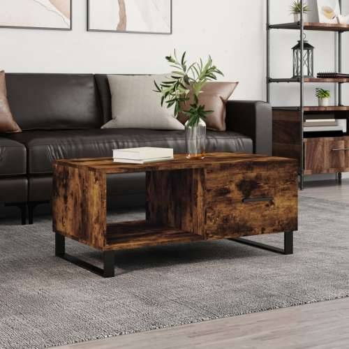 Stolić za kavu boja hrasta 90x50x40 cm konstruirano drvo - Dimljeni hrast 1 Cijena