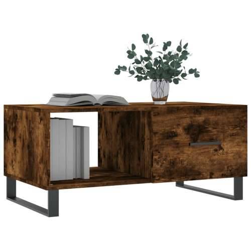 Stolić za kavu boja hrasta 90x50x40 cm konstruirano drvo - Dimljeni hrast 1 Cijena