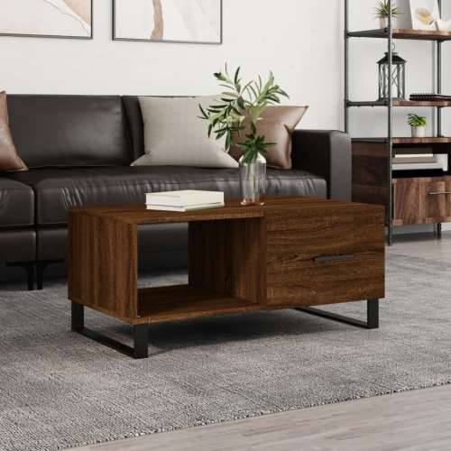 Stolić za kavu Smeđa hrasta 90x50x40 cm konstruirano drvo - Smeđi hrast 1 Cijena