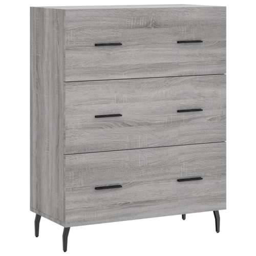 Komoda boja hrasta sonome 69,5 x 34 x 90 cm konstruirano drvo - Sivi hrast sonoma 1 Cijena