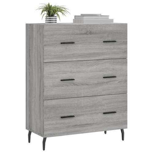 Komoda boja hrasta sonome 69,5 x 34 x 90 cm konstruirano drvo - Sivi hrast sonoma 1 Cijena