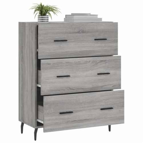 Komoda boja hrasta sonome 69,5 x 34 x 90 cm konstruirano drvo - Sivi hrast sonoma 1 Cijena