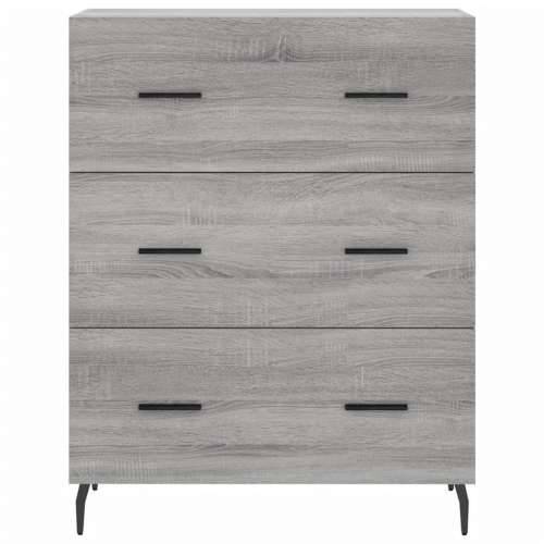 Komoda boja hrasta sonome 69,5 x 34 x 90 cm konstruirano drvo - Sivi hrast sonoma 1 Cijena