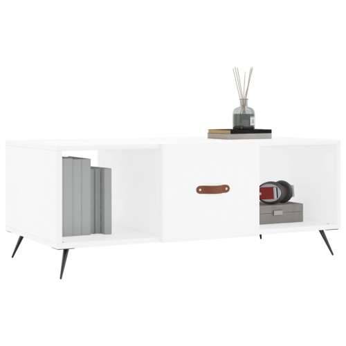Stolić za kavu bijeli 102 x 50 x 40 cm od konstruiranog drva - Bijela 1 Cijena