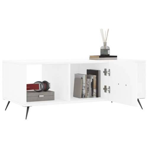 Stolić za kavu bijeli 102 x 50 x 40 cm od konstruiranog drva - Bijela 1 Cijena