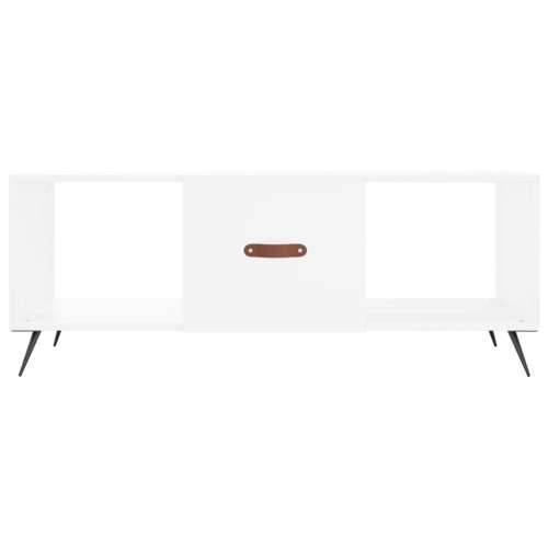 Stolić za kavu bijeli 102 x 50 x 40 cm od konstruiranog drva - Bijela 1 Cijena