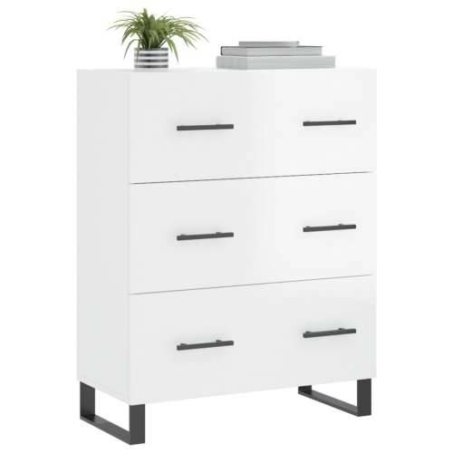 Komoda sjajna bijela 69,5x34x90 cm od konstruiranog drva - Visoko sjajno bijela 1 Cijena