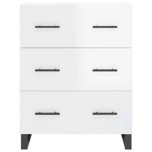 Komoda sjajna bijela 69,5x34x90 cm od konstruiranog drva - Visoko sjajno bijela 1 Cijena